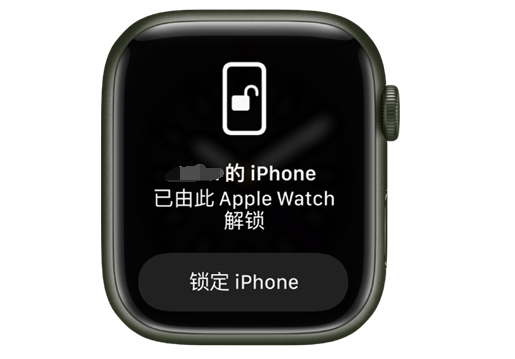 荣邦乡苹果手机维修分享用 AppleWatch 解锁配备面容 ID 的 iPhone方法 