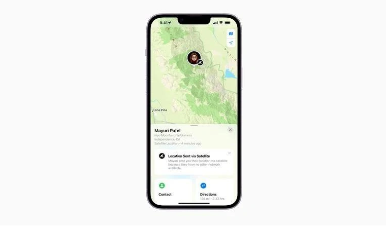 荣邦乡苹果14维修分享iPhone14系列中 FindMy功能通过卫星分享位置方法教程 