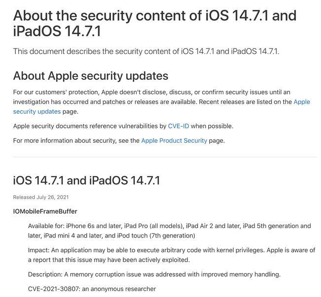 荣邦乡苹果手机维修分享iOS 14.7.1 正式版更新内容及升级方法 